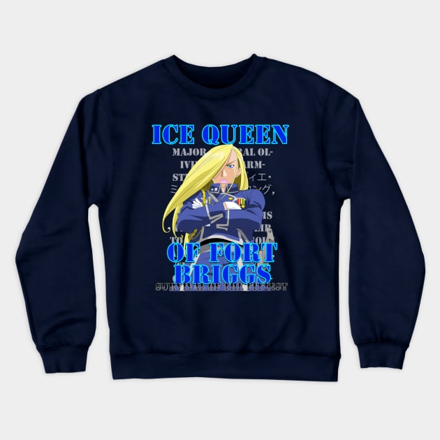 Fullmetal Alchemist Ice Queen Crewneck Sweatshirt by Dori